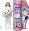 Barbie Cutie Reveal Snowflake Sparkle Doll - Polar Bear Plush Costume