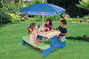 Little Tikes - Easy Store - Large blue & green Picnic Table with Umbrella