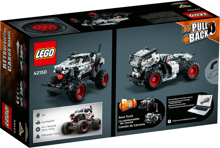 LEGO Technic Monster Jam Monster Mutt Dalmatian 42150 Building Toy Set (244 Pcs)