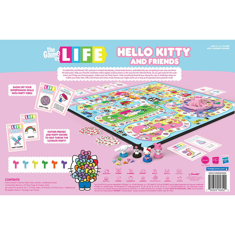 USAopoly LIFE: Hello Kitty and Friends - Édition anglaise
