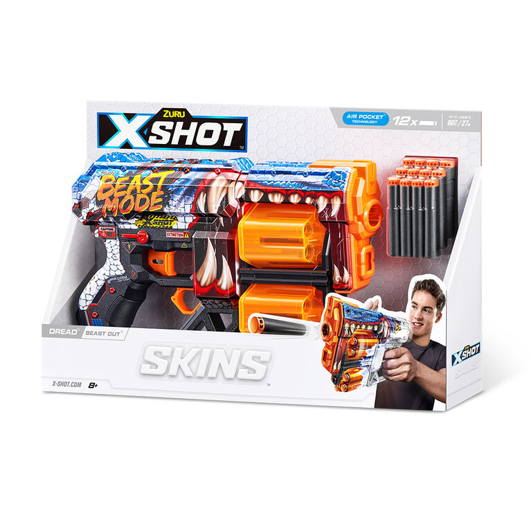 X-Shot Skins Dread Dart Blaster (12 pijlen) van ZURU