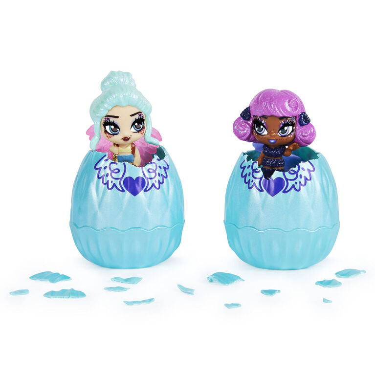 Coffret de 2 Hatchimals Mini Pixies, Glitter Angels, Figurines à collectionner de 3,8 cm avec des ailes à combiner (plusieurs modèles disponibles)