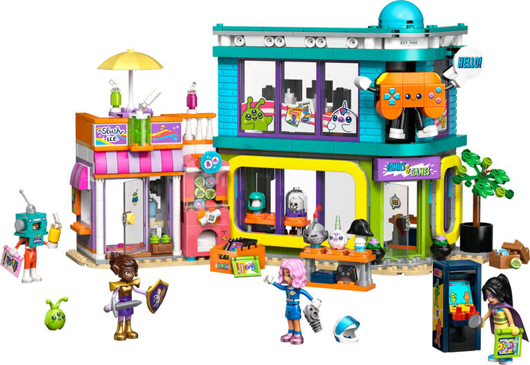 LEGO Friends Comic Book & Game Store Building Toy for Girls, Boys, & Kids, Ages 9+ - 42674