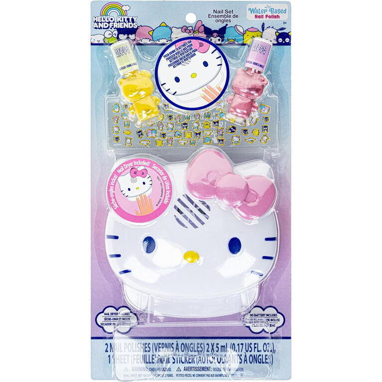 Vernis à Ongles 2pk Hello Kitty avec Sécheur