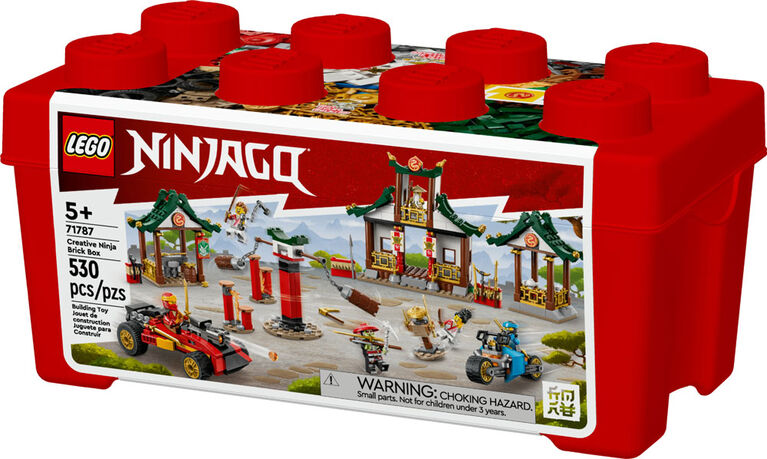 LEGO NINJAGO Boîte de briques créative Ninja 71787 Ensemble de jeu de construction (530 pièces)