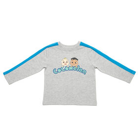 Cocomelon - Long Sleeve - Grey Heather & Blue  - Size 4T - Toys R Us Exclusive