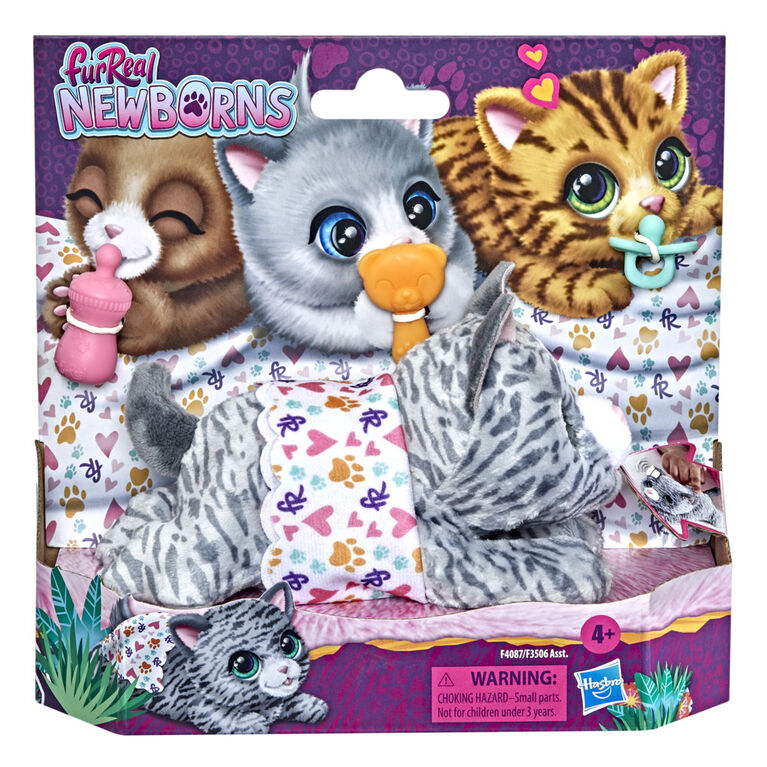 furReal Newborns Kitty Interactive Animatronic Plush Toy: Electronic Pet