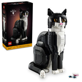 LEGO Ideas Tuxedo Cat Gift Idea for Animal-Lovers and Home Décor 21349