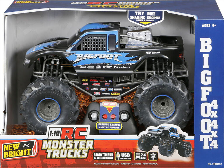 1:10 RC Bigfoot Monster Truck Blue/Black
