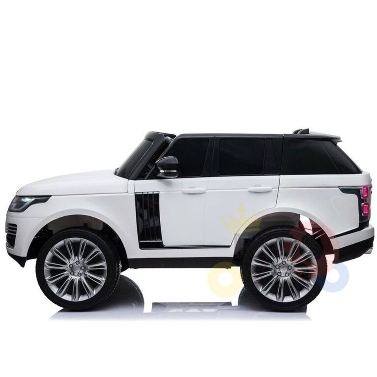KidsVip 2x12V Kids & Toddlers Range Rover 4WD ride on car w/Remote Control - White on White