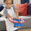 Marvel Avengers Mech Strike, Bouclier lance-fléchette de Captain America, jouet de déguisement, 3 fléchettes NERF