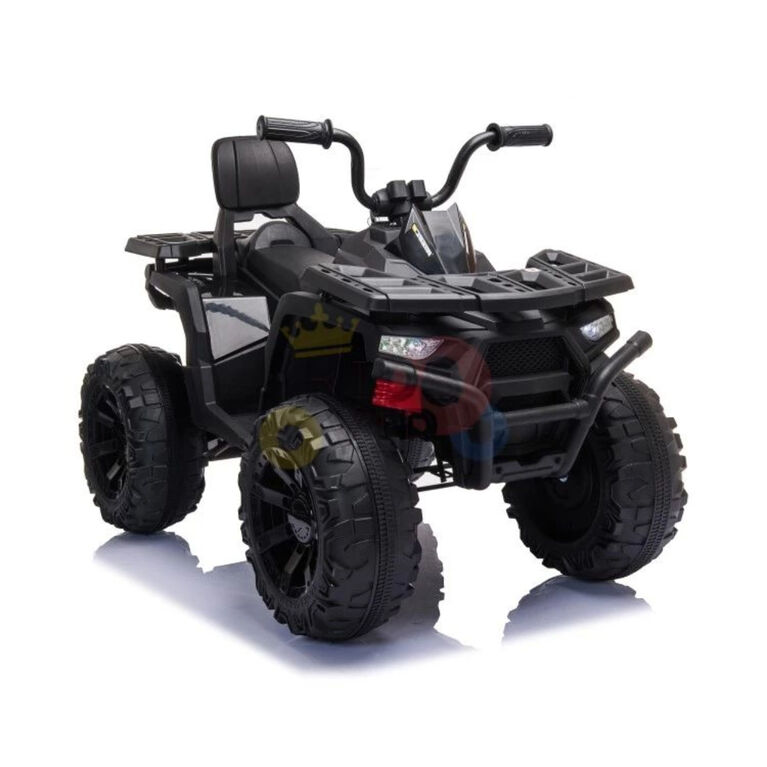 KidsVip 24V Kids and Toddlers Titan Ride On Quad/ATV w/Rubber Wheels - Black - English Edition