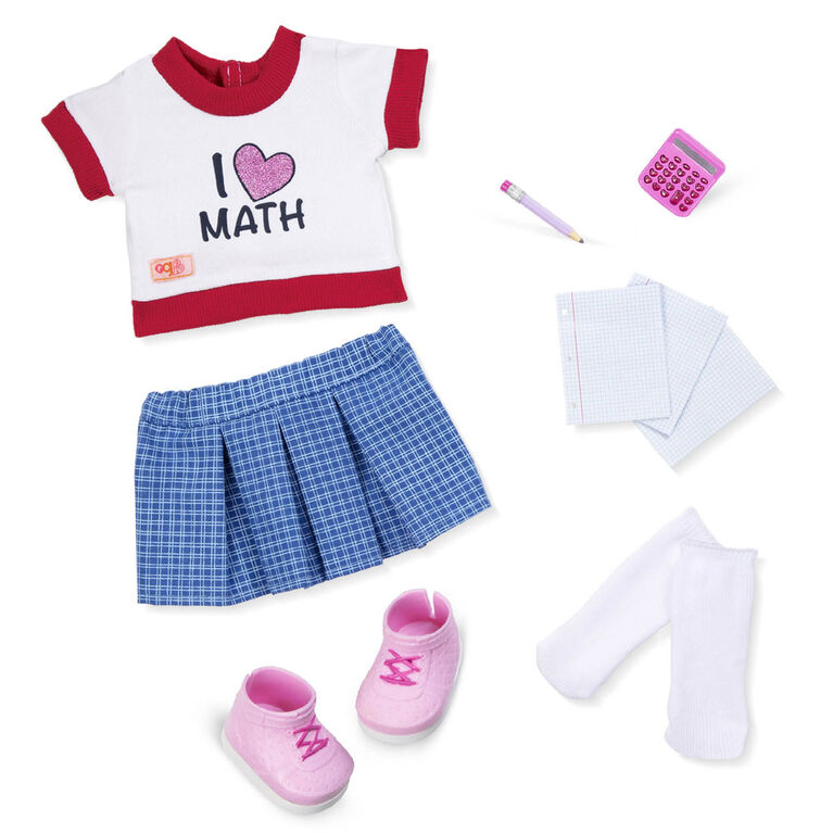 Tenue d'école pour poupée 46 cm, Perfect Math, Our Generation