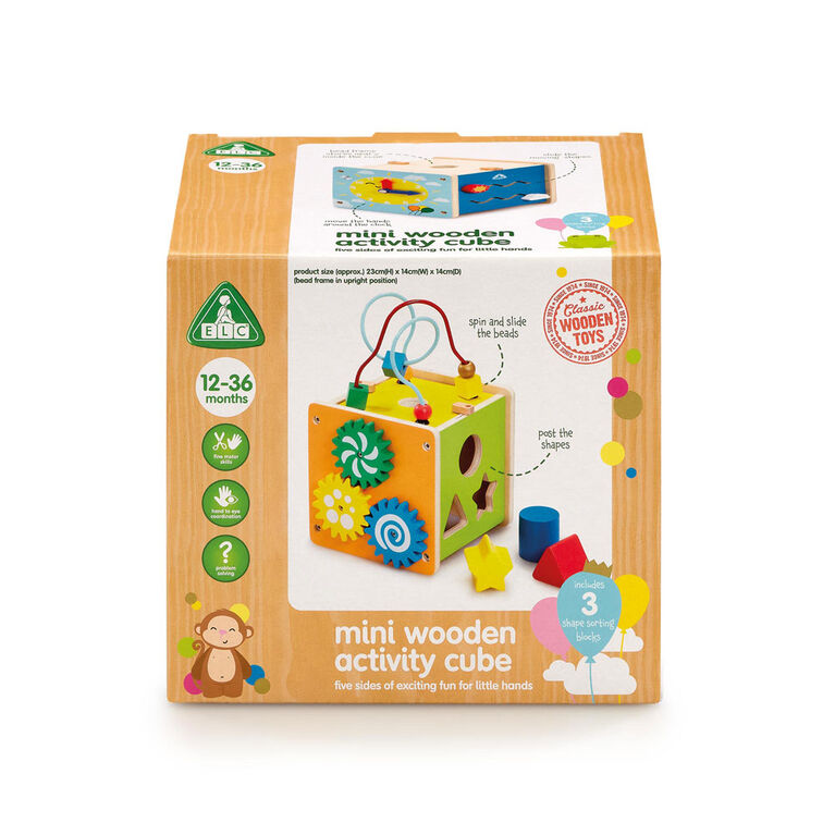 Early Learning Centre Wooden Activity Cube - Édition anglaise - Notre exclusivité