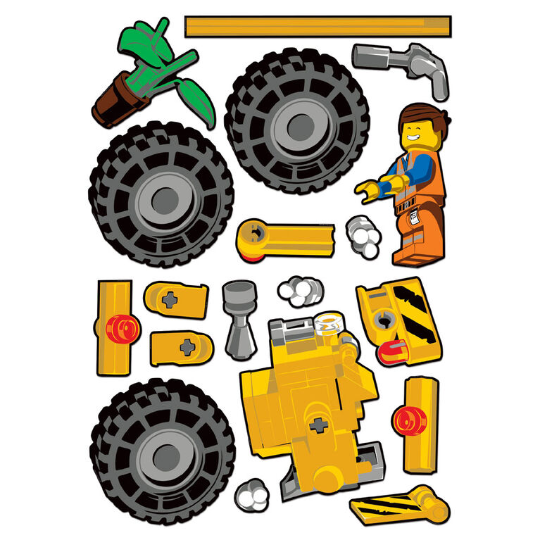 Le Film LEGO 2  Autocollants muraux&nbsp;: V&eacute;hicule Emmet
