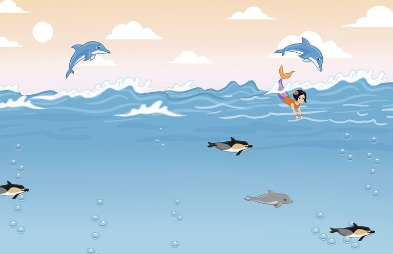 Jumbo Stickers For Lil Hands Mermaids - Édition anglaise