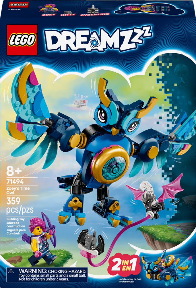 LEGO DREAMZzz Zoey's Time Owl Building Toy for Kids, Girls & Boys, Ages 8+ - Pretend Play Set - 71494