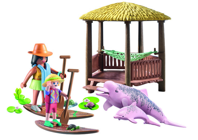 Playmobil - Wiltopia - Paddles et dauphins roses
