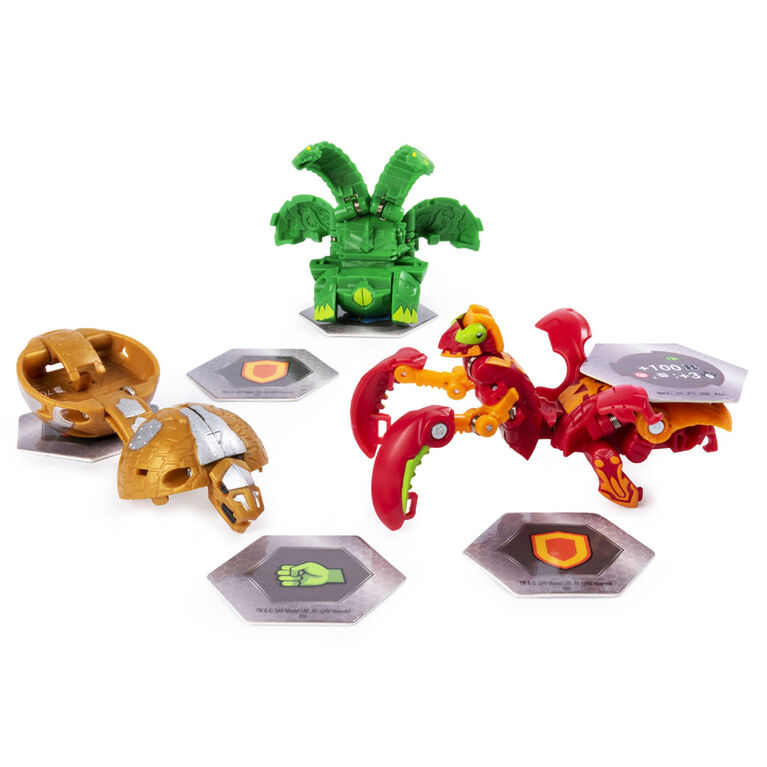 Bakugan, Starter Pack 3 personnages, Pyrus Mantanoid.