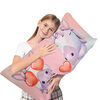 Oreiller de corps en peluche Emoji 18"x36", Licorne