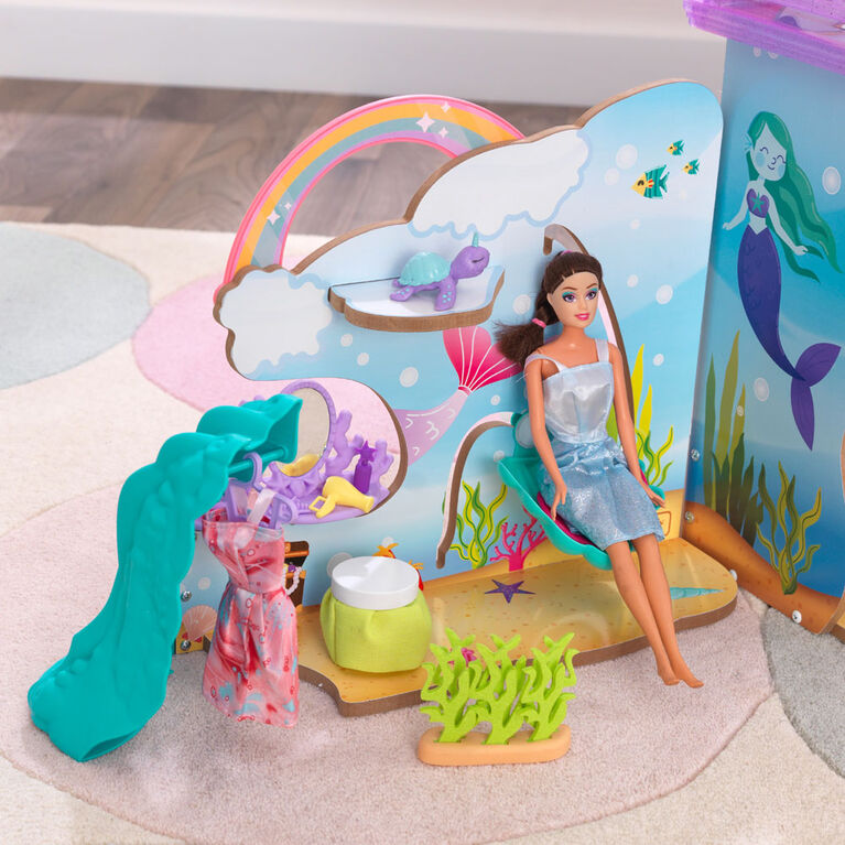 KidKraft Rainbow Dreamers Waterfall Grotto Dressing Room Play Set - R Exclusive