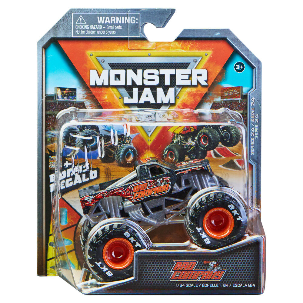 Monster Jam, Official Bad Company Monster Truck, Die-Cast Vehicle, Arena Favorites Series, 1:64 Scale