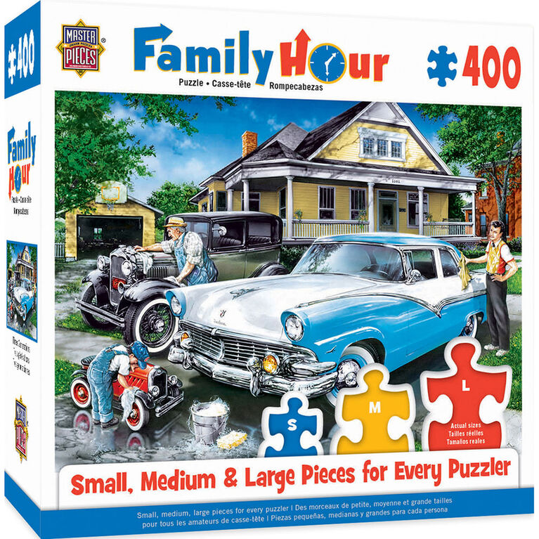 Family Hour Three Generations Large 400 Piece EZGrip Jigsaw Puzzle by Dan Hatala