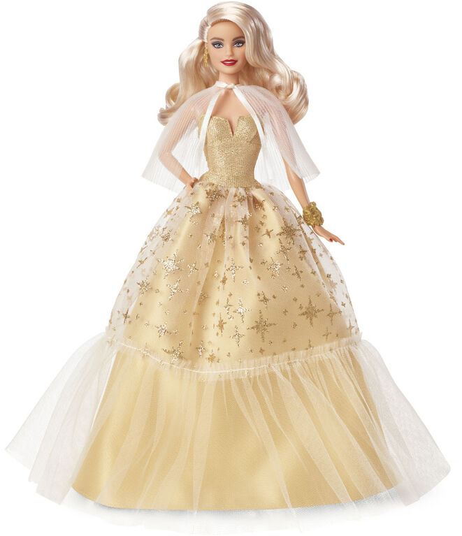 2023 Holiday Barbie Doll, Seasonal Collector Gift, Golden Gown