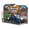 Monster Jam, Official Grave Digger Vs. Razin Kane Die-Cast Monster Trucks, 1:64 Scale