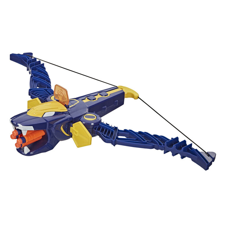 Power Rangers - Beast Morphers Beast-X King Mega Bow Toy, Nerf Dart Firing Action - R Exclusive