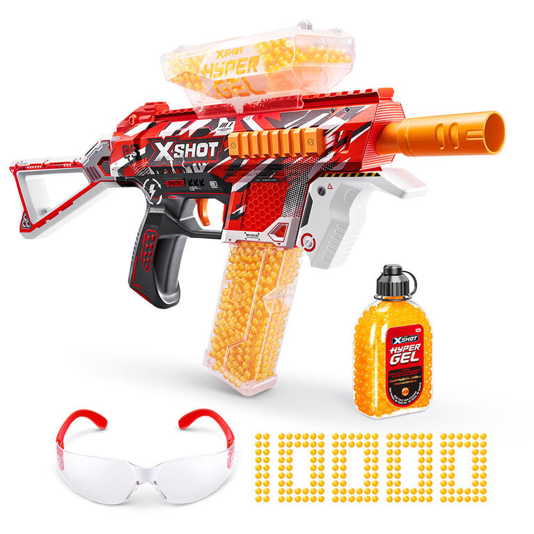 Pistolet Trace Fire X-Shot Hyper Gel (10 000 boulettes Hyper Gel) par ZURU