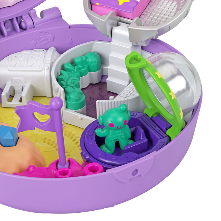 Polly Pocket - Coffret de jeu compact Fusée D'Exploration Spatiale Saturne