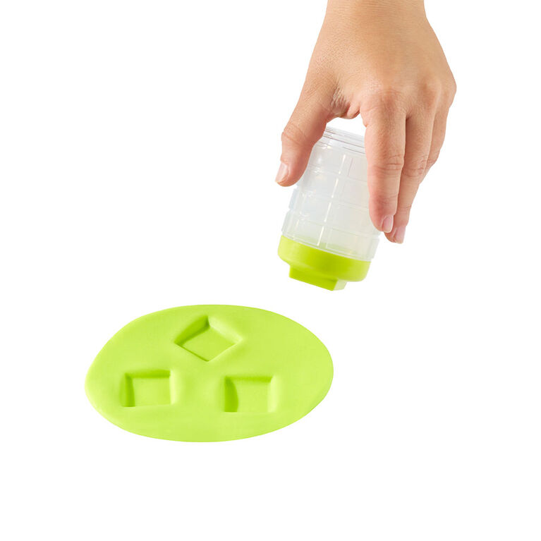 Wonder Factory Never Dry Dough & Sand Starter Set- Lime Green Dough + Pink Sand