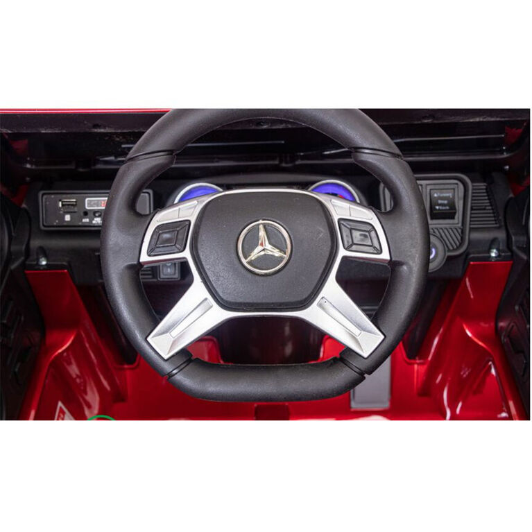 KidsVip 12V Kids and Toddlers Mercedes G650s Maybach 4WD Ride On Car w/Remote Control - Red - English Edition