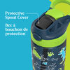 Contigo Aubrey Kids Leak-Proof Spill-Proof Water Bottle, Lime with Dogs, 14 oz