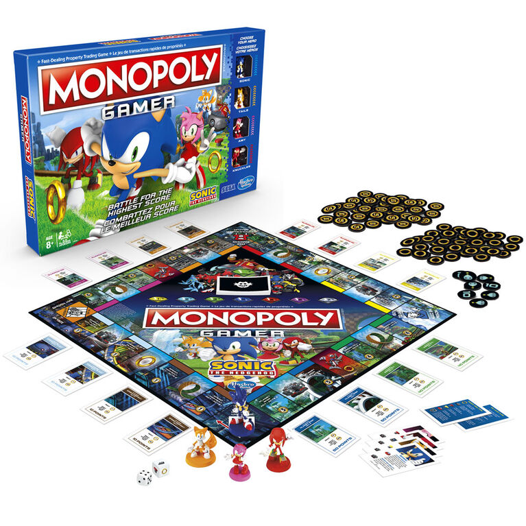 Monopoly Gamer Sonic the Hedgehog Edition Board Game