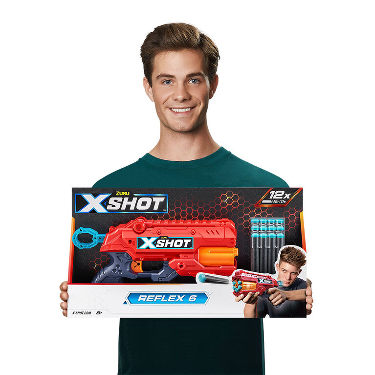 X-Shot Excel Reflex 6 Blaster (12 Darts) by ZURU
