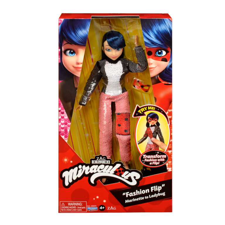 Miraculous "Fashion Flip" Doll - Marinette To Ladybug