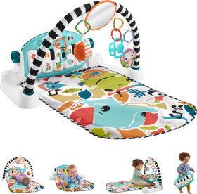 Fisher-Price Tapis piano Lumières et Apprentissage, bleu, français