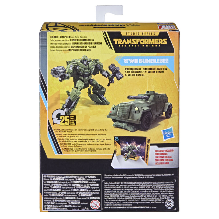 Transformers Toys Studio Series Deluxe Class 26BB WWII Bumblebee Tranformers: The Last Knight Action Figure