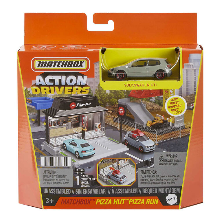 ​Matchbox Action Drivers Matchbox Pizza Hut Pizza Run Playset