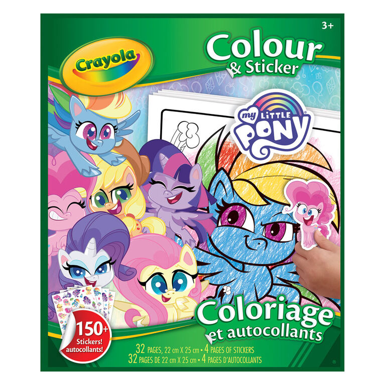 Livre à colorier et autocollants Crayola, mon petit poney