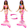 Barbie Flower Magic Mermaid Toy Doll with Surprise Blooming Flowers Feature & Pearl Headband Accessory