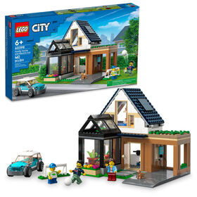 LEGO City Family House and Electric Car 60398 Building Toy Set (462 Pieces)