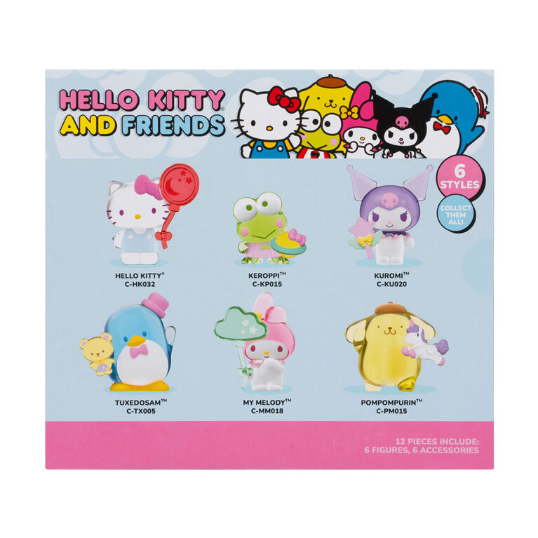 Paquet de 6 figurines Hello Kitty 2" - Pays des Rêves