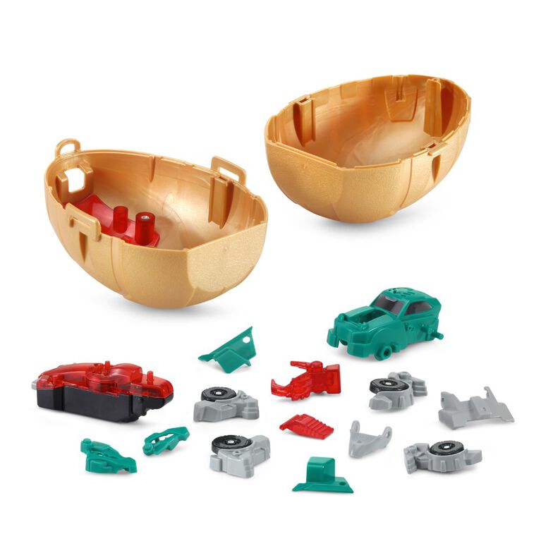 VTech Switch and Go Hatch and Roaaar Egg Triceratops Race Car - French Edition