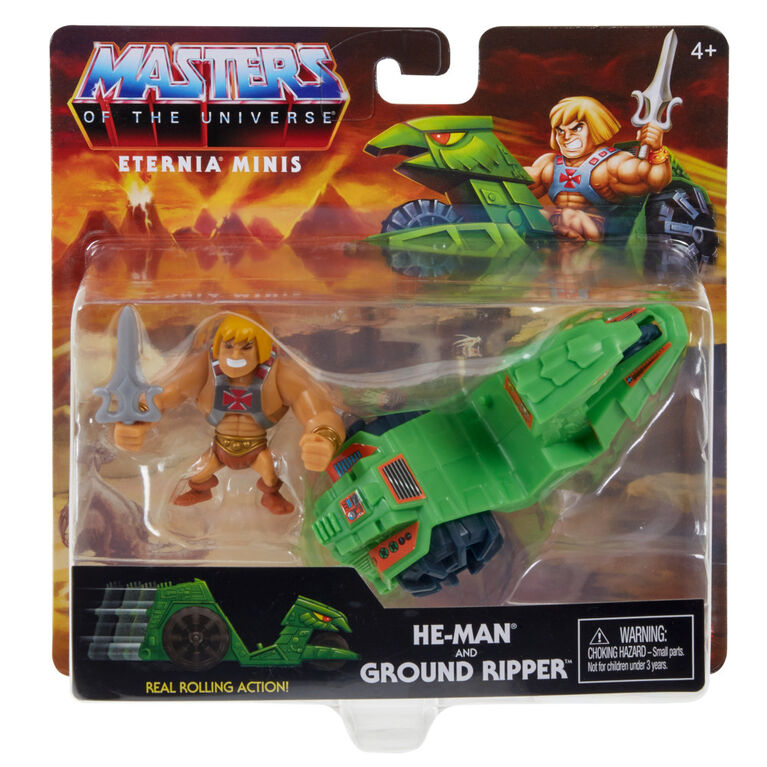 Masters of the Universe Eternia Minis He-man & Ground Ripper Pack