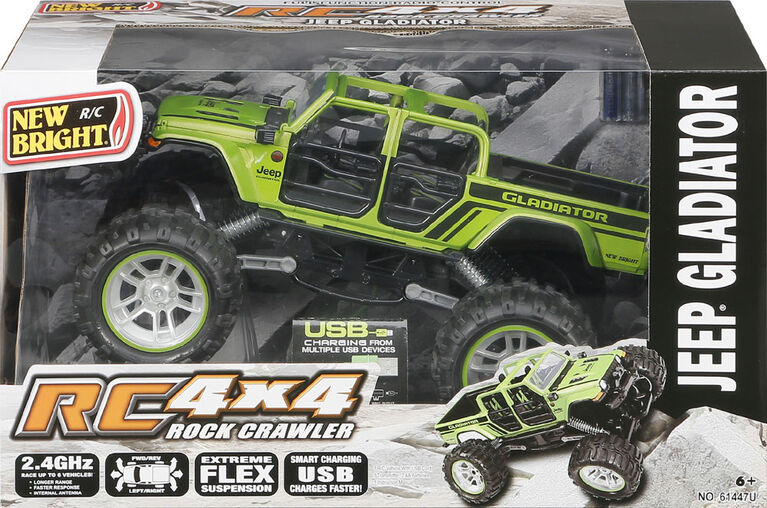 4×4 Jeep Gladiator Rock Crawler radiocommandé 1/14e