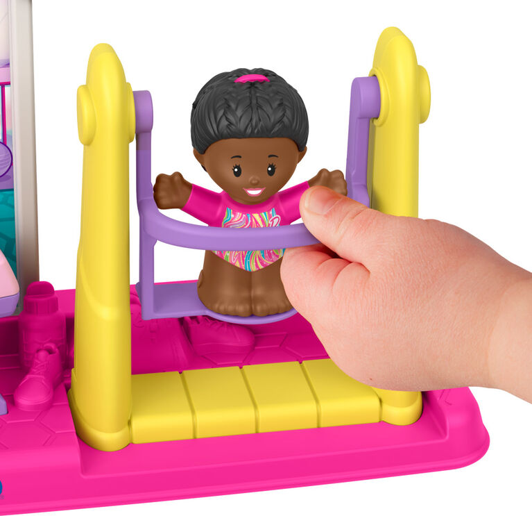 Fisher-Price Little People Barbie Gymnastics Playset for Toddlers & Preschool Kids, 1 Figure