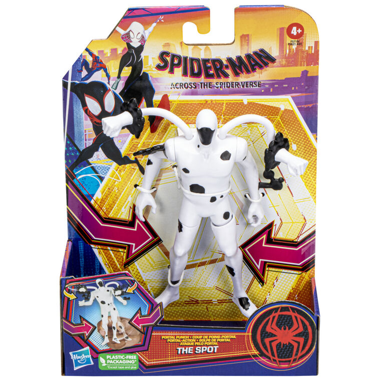 Marvel Spider-Man: Across the Spider-Verse Portal Punch The Spot Toy, 6-Inch-Scale Deluxe Figure